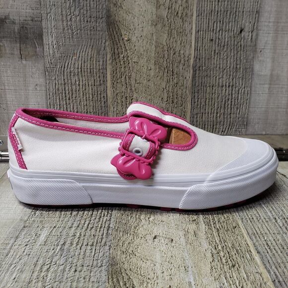 Vans x Barbie™ Style 93 DX Mary Jane Skate Shoe - White Womens 8 Excellent Cond. - Picture 1 of 12